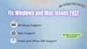 fix windows, outlook, office 365 and mac isues remotely