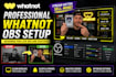 setup whatnot vertical stream for auctions or sport with obs