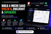 build a micro saas svelte 5 sveltekit and supabase web application