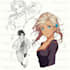 draw anime character illustration