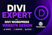 design or redesign wordpress website using divi theme