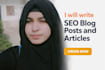 write SEO blog posts and articles