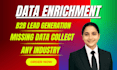 data enrichment decision makers email and phone numbers appending, data mining