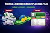 merge multiple excel or CSV files into one