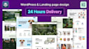 do responsive wordpress landing page design with elementor pro within 24 hours