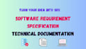 do software requirement specification, srs document, brd, and technical writing