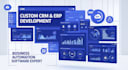 develop a custom CRM and erp system with dashboard automation and business