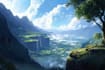 do fantasy background and landscape