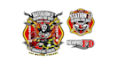 design high quality fire fighter mascot logo with t shirt design