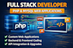 develop custom PHP, mysql web applications as a full stack developer