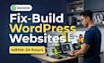 fix the wordpress website by providing expert support and help
