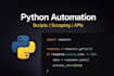 write python scripts for automation web scraping or tasks