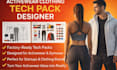 create factory ready activewear tech pack flat sketches sportswear and gymwear