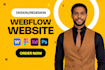 design webflow website, design, redesign webflow website, webflow development