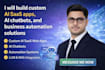 build custom ai saas web apps ai chatbots and business automation solution