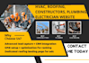 design roofing website, construction website, electrician website, plumbing