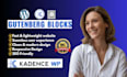 build a lightning fast wordpress website using gutenberg blocks and kadence