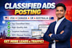 manually post classified ads in USA UK canada australia