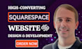design squarespace website, figma to squarespace landing page, website developer