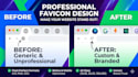 design a modern minimalist favicon for your website