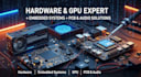 design hardware, GPU systems, embedded systems, audio interfaces, and pcbs