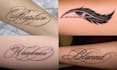 design elegant tattoo lettering and script