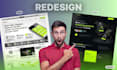 do figma landing page design and website UI UX redesign