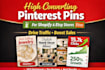 design high converting pinterest pins for shopify and etsy stores