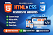 create a modern and responsive website using HTML CSS