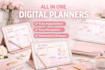 etsy digital planner, digital products, hyperlinked planner