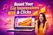improve fiverr gig impressions and clicks with SEO