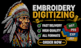 convert image to embroidery digitizing dst file fast