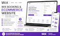 build a wix booking website and wix ecommerce store and wix studio