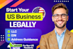 help you register a US llc, ein, bank setup and virtual address legally