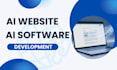 do full stack website development, ai website, ai chatbot, ai software de