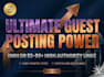 high authority guest post backlinks with manual outreach SEO