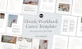 design editable canva journal, ebook design, ebook redesign, and canva workbook
