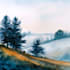do creative watercolor landscape art