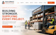 design wix building materials website squarespace construction supply website
