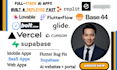 build full stack ai apps cursor,v0,lovable,bolt replit,next js,supabase,base44