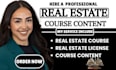 write professional real estate course content for license and training programs