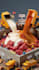 create stunning ai food miniature, tiny chef, and creative food scenes