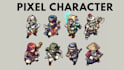 do topdown pixel art isometric character sprite animation 32bit 64bit animation