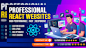 create a professional website using react