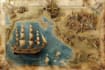 draw fantasy map or ship illustration with cool details