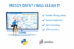 do data cleaning and preprocessing using python pandas