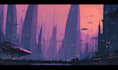 create high quality cyberpunk city digital art