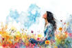 draw a watercolor illustration