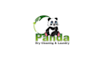 design powerful panda dry cleaning logo