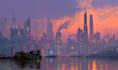 create scifi cyberpunk city backgrounds projects